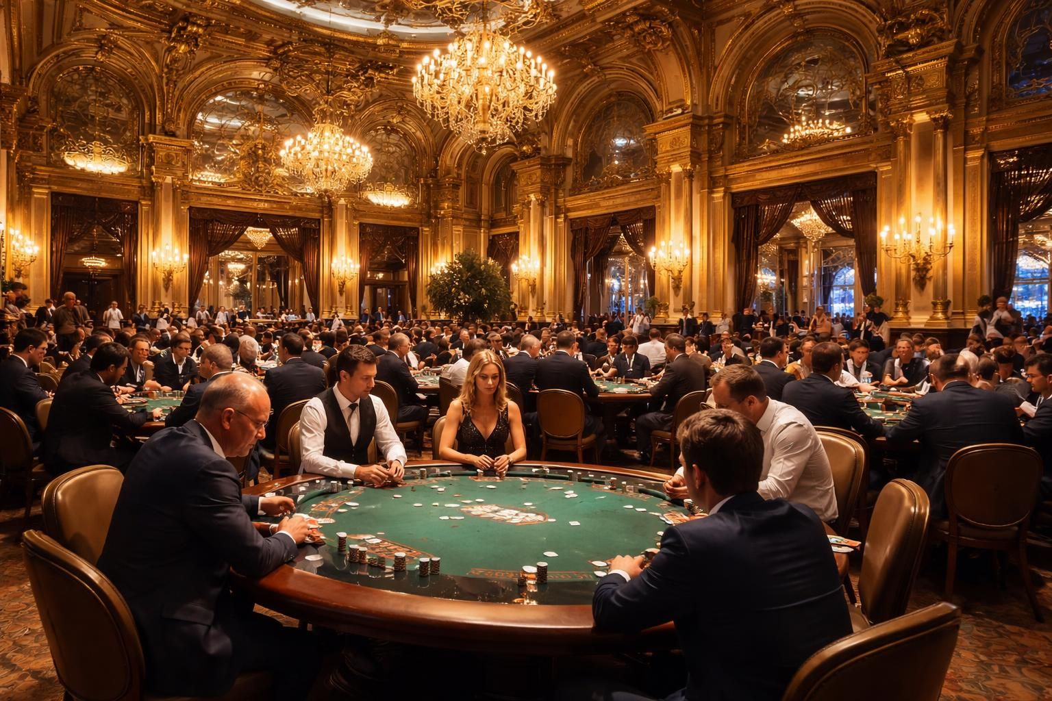 plongez dans l'atmosphère envoûtante de la salle de poker du casino de monte-carlo à monaco et vivez une expérience unique alliant luxe et suspense.