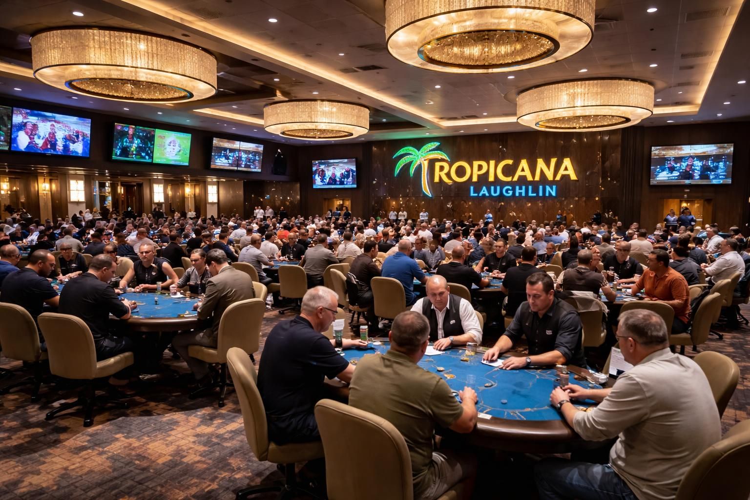 découvrez la salle de poker tropicana laughlin poker room à laughlin, usa : un lieu idéal pour les passionnés de poker avec une ambiance conviviale et des tables pour tous les niveaux.