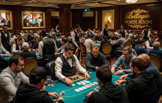 Découvrez la salle de poker Bellagio Poker Room aux USA comme jamais auparavant
