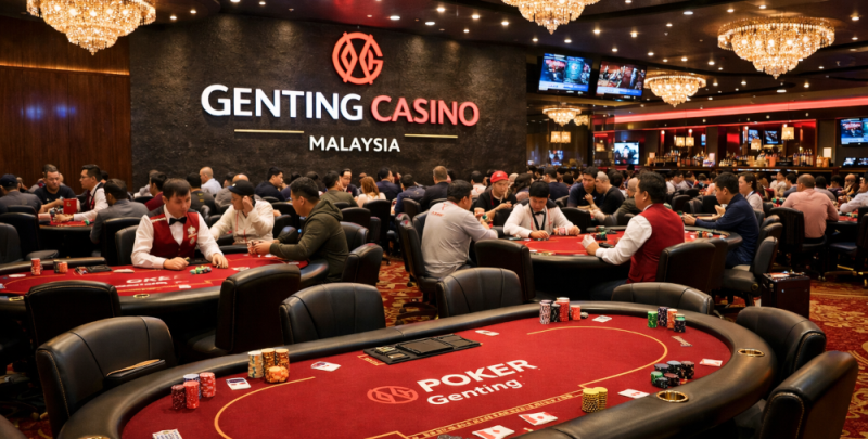 D&eacute;couvrez la salle de poker Casino de Genting en Malaisie : un paradis pour les joueurs