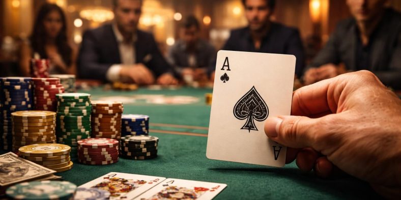 Jouer l&rsquo;As au poker : comment rentabiliser la carte la plus forte du jeu
