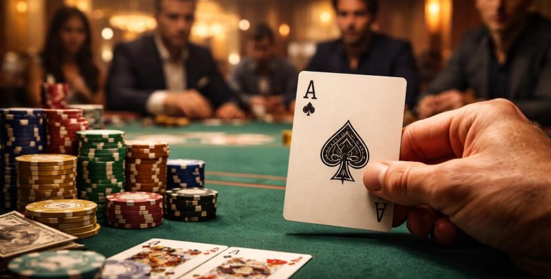 Jouer l&rsquo;As au poker : comment rentabiliser la carte la plus forte du jeu