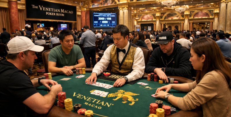 Un guide pour les d&eacute;butants dans la salle de poker Venetian Macao &agrave; Macao